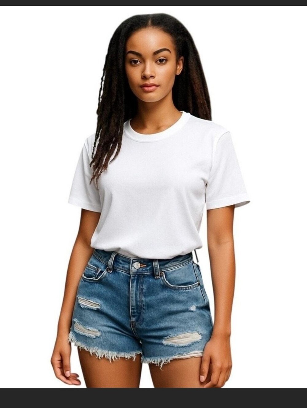 Women's Medium Denim High-Rise Distressed Shorts - Wild Fable - 00/2.5"